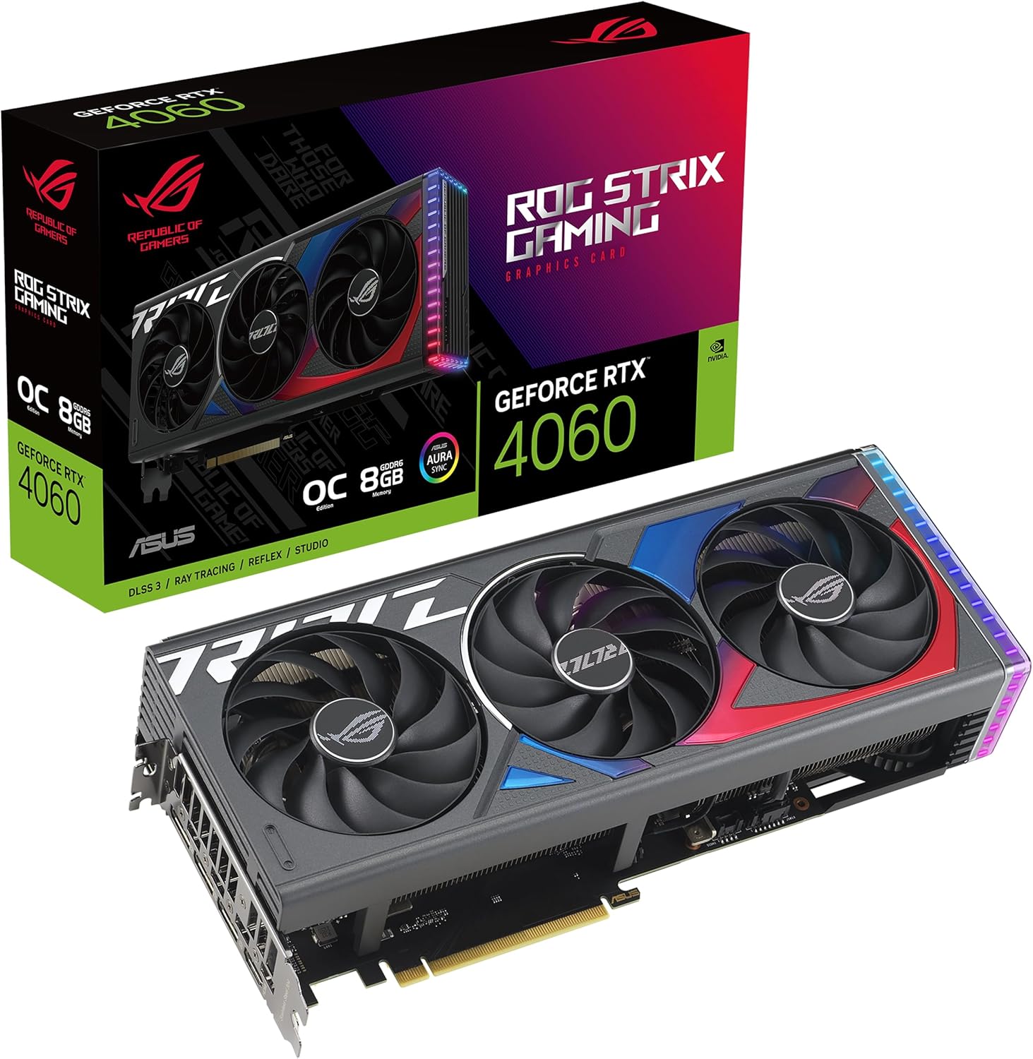 Carte graphique de jeu ASUS ROG Strix GeForce RTX™ 4060 OC Edition