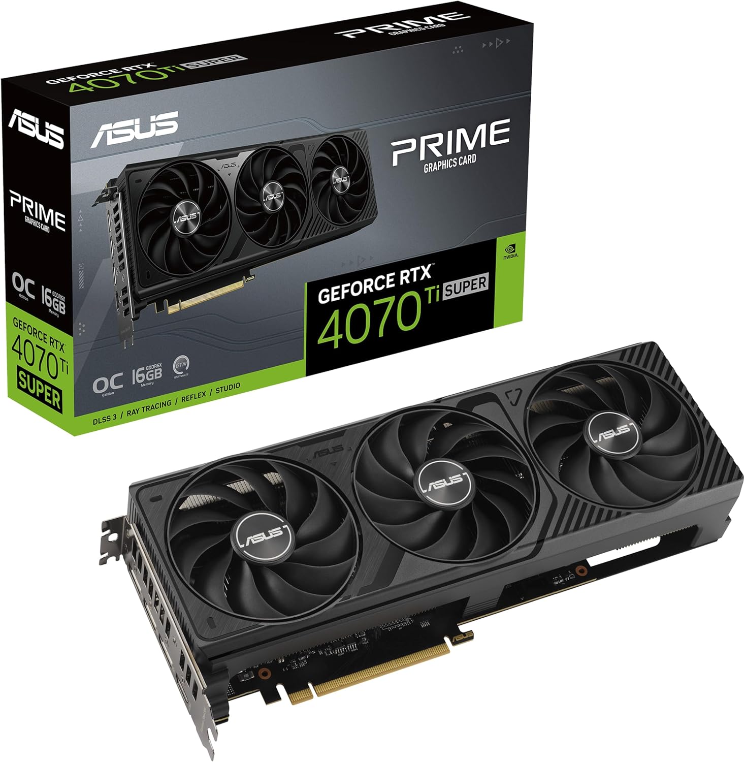 Carte graphique ASUS Prime GeForce RTX™ 4070 Ti Super OC Edition 16 Go GDDR6X