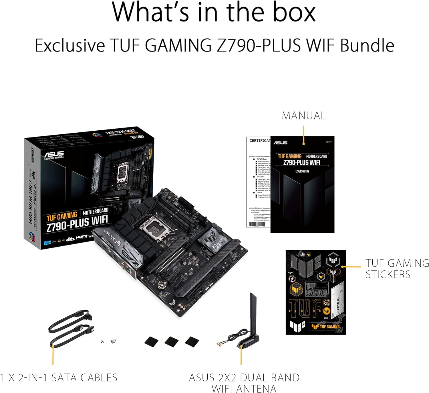 Carte mère ATX ASUS TUF Gaming Z790-Plus WiFi LGA 1700 (Intel 14e, 12e et 13e génération) – Image 2