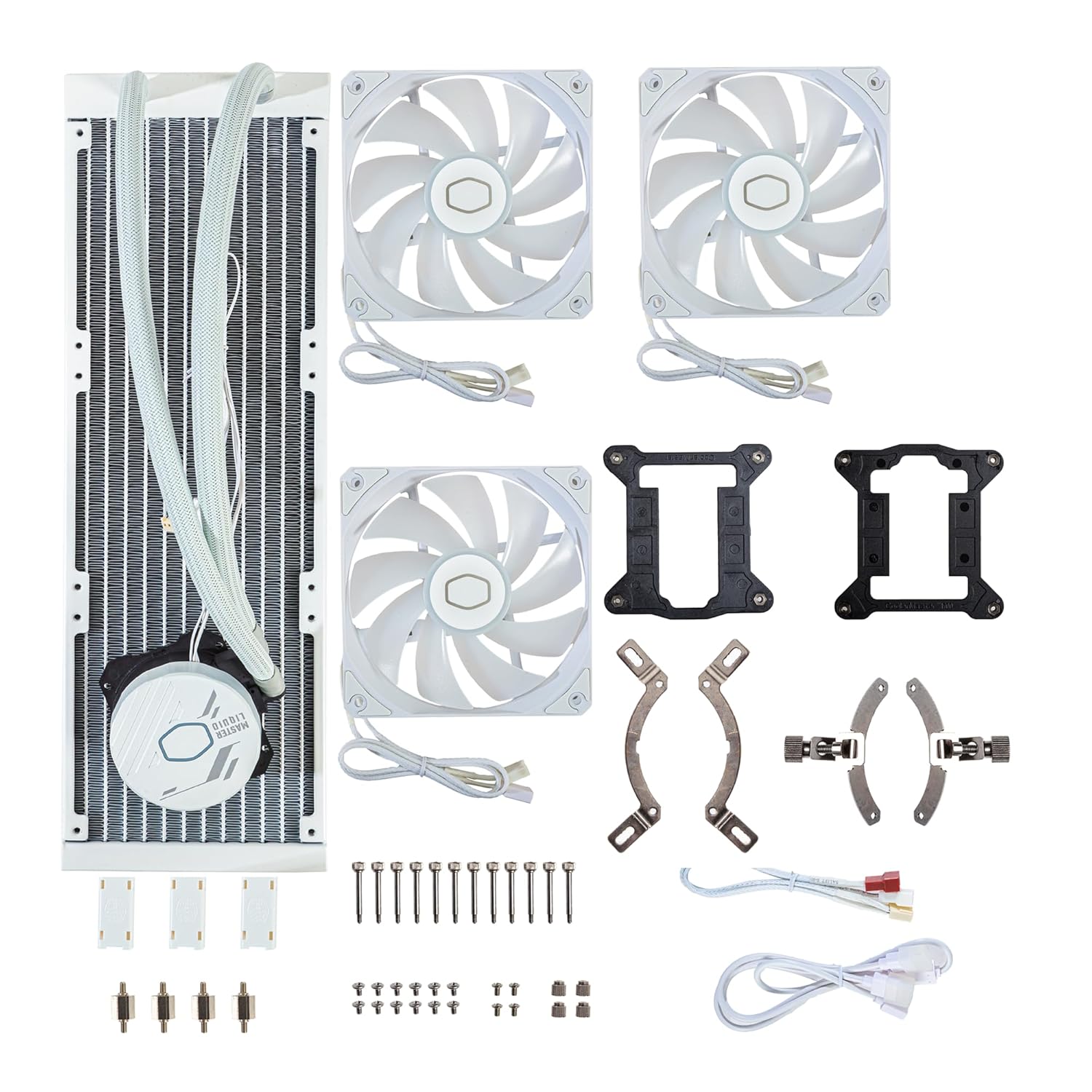 Refroidisseur liquide tout-en-un à boucle fermée Cooler Master 360L Core White ARGB – Image 12