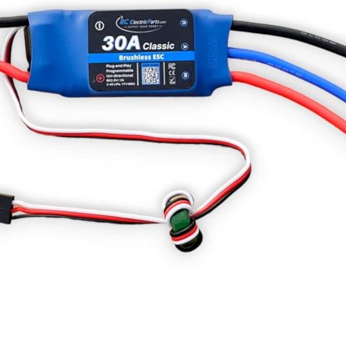 Contrôleur de vitesse électrique de moteur sans balais 30A RC ESC 3A UBEC avec XT60 et prises Bullet 3,5 mm