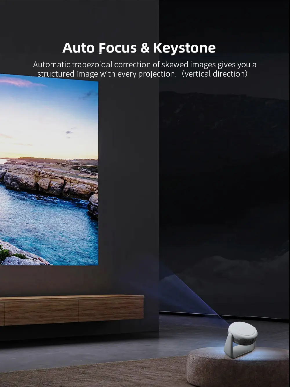 VIDEO PROJECTEUR ANDROID K1 white up to 150 1080p -k808 – Image 3