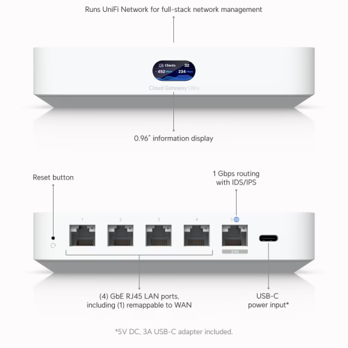 Alternative view of Ubiquiti Cloud Gateway Ultra (UCG-ULTRA)