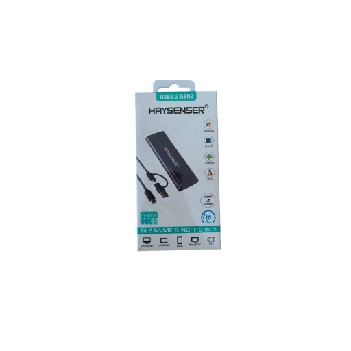 BOÎTIER DISQUE DUR SSD M2 NVME & NGFF 2 IN 1 HAYSENSER HY-S207A – Image 3