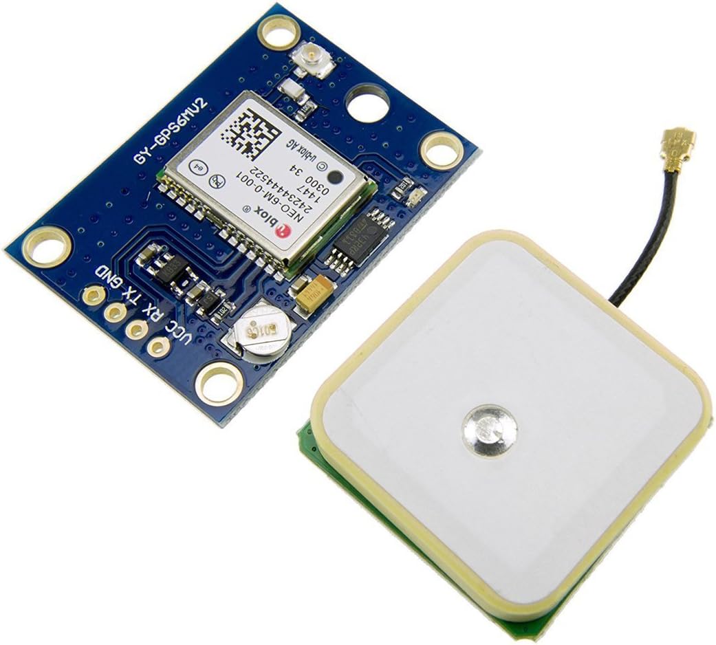 Module GPS NEO-6M avec EEPROM pour C/AeroQuad avec antenne pour contrôle de vol GY-NEO6MV2 (avec batterie)