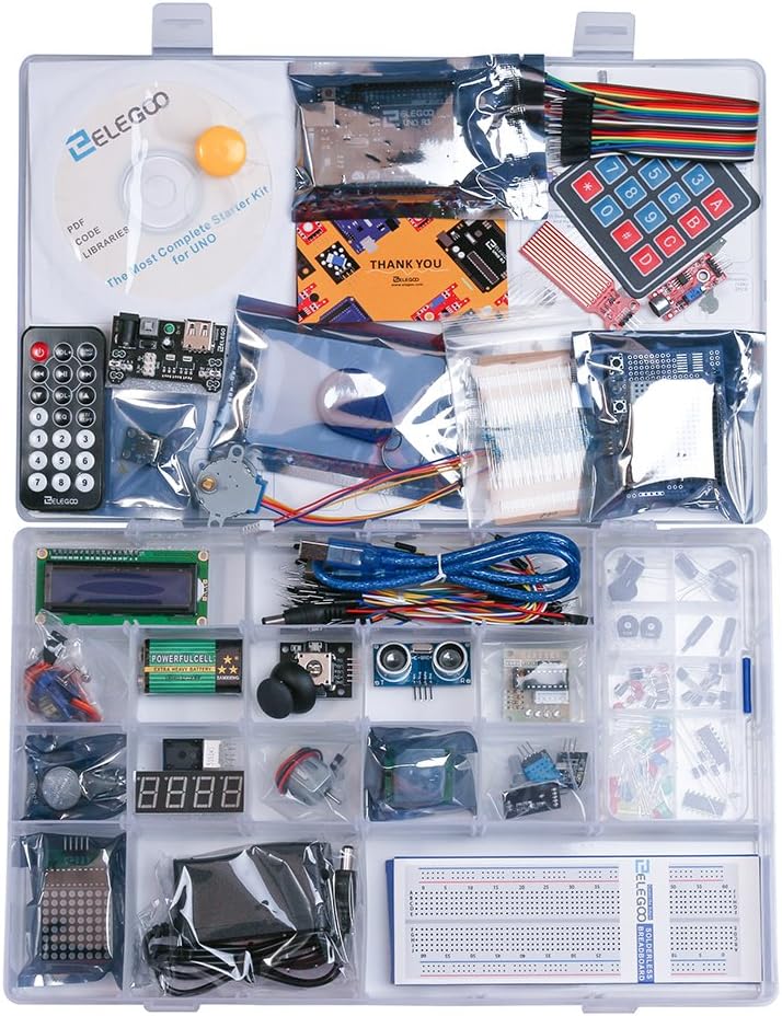 Kit de démarrage le plus complet ELEGOO UNO R3 avec tutoriel compatible avec Arduino IDE (plus de 200 composants) – Image 3