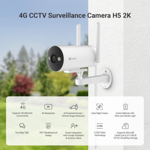 Alternative view of EZVIZ SMART CAMERA 4G 2K CS-H5 / CS-H5-R201-1H3KFL4GA