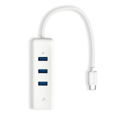 Alternative view of TP-LINK CONVERTISSEUR TYPE-C TO RJ45 + HUB UE330C