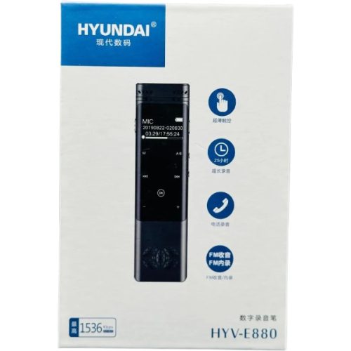 Alternative view of HYUNDAI DICTAPHONE / RECORDING PEN HYV-E880 16GB