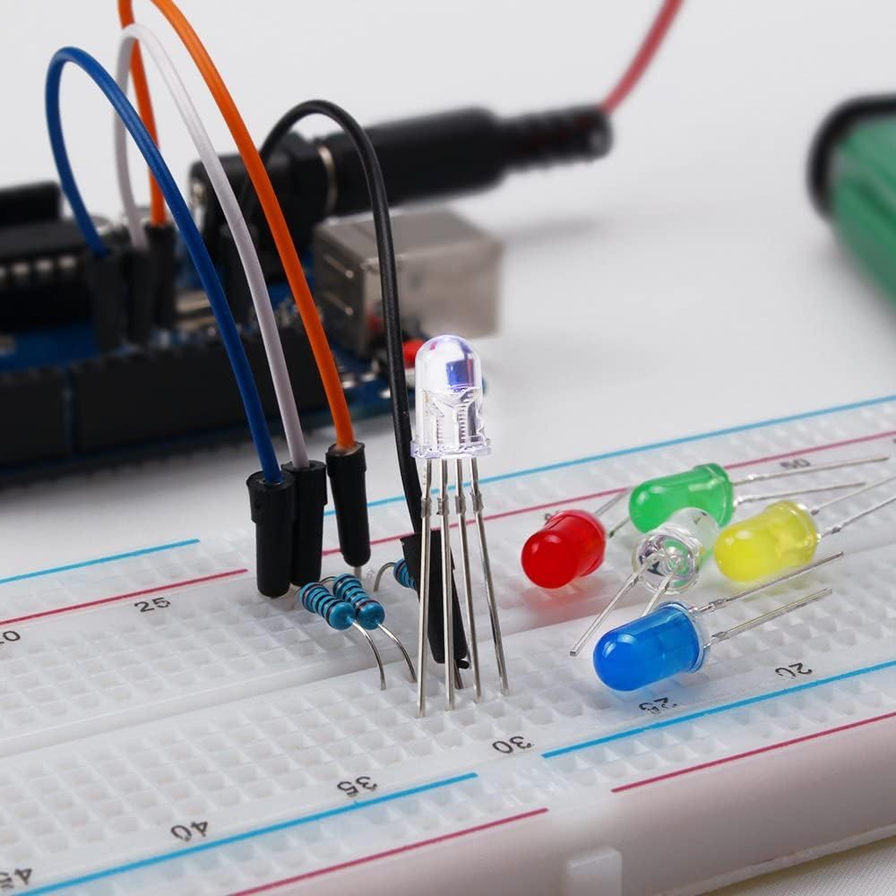 Kit de démarrage REXQualis Super basé sur Arduino UNO R3 avec tutoriel et carte contrôleur compatible avec Arduino IDE – Image 8
