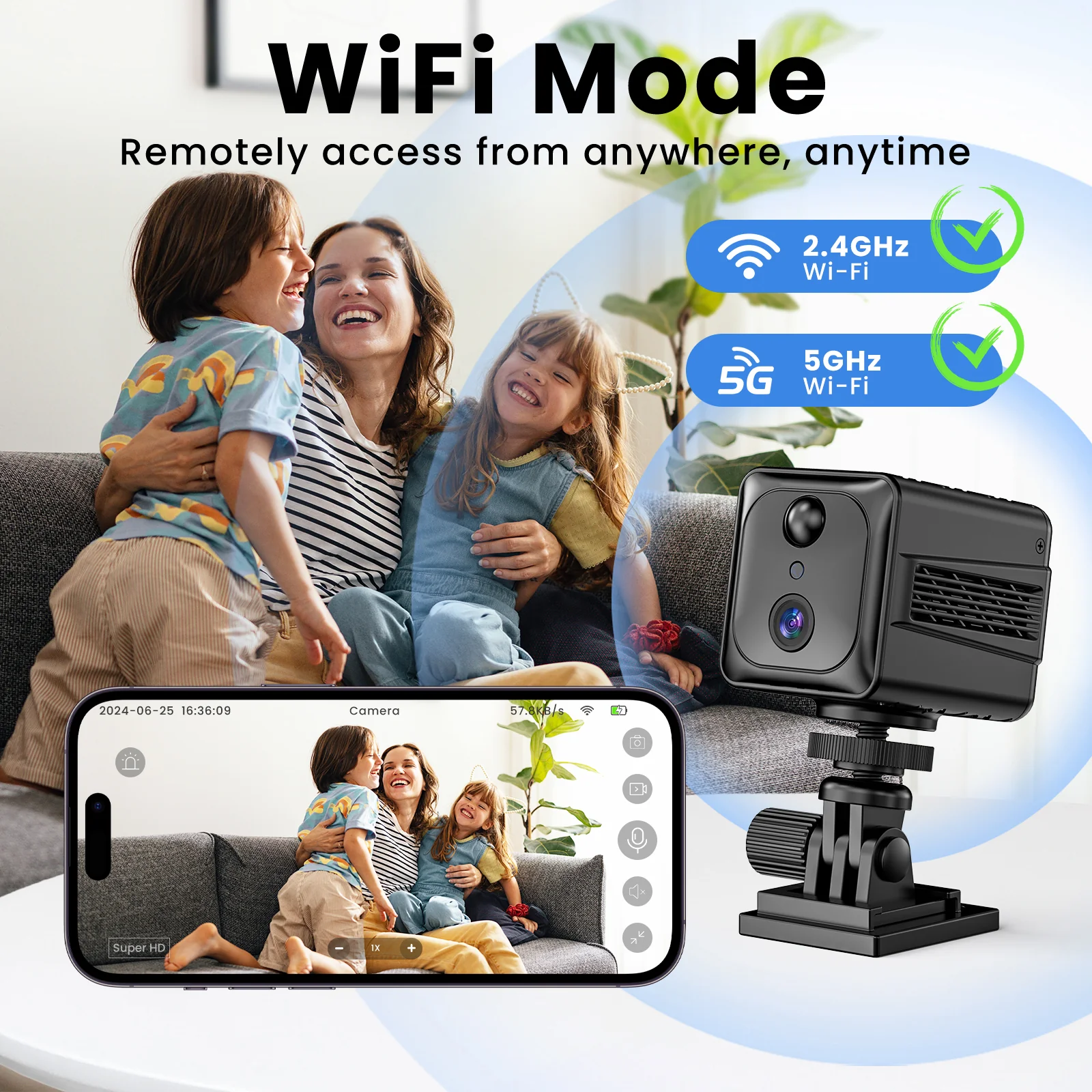 HD CAMERA / MINI CAMERA S6 MINI-WIFI BOX NOIR / RSAF046 – Image 4