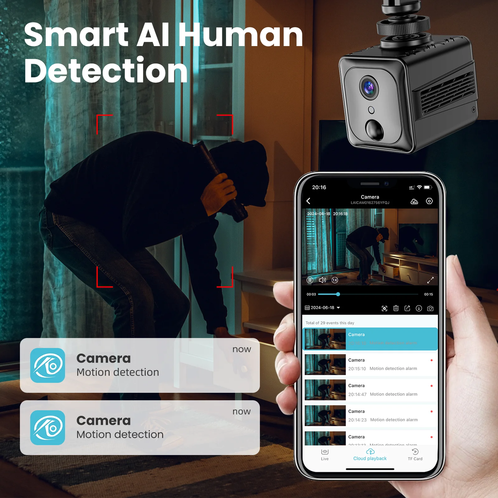 HD CAMERA / MINI CAMERA S6 MINI-WIFI BOX NOIR / RSAF046 – Image 6