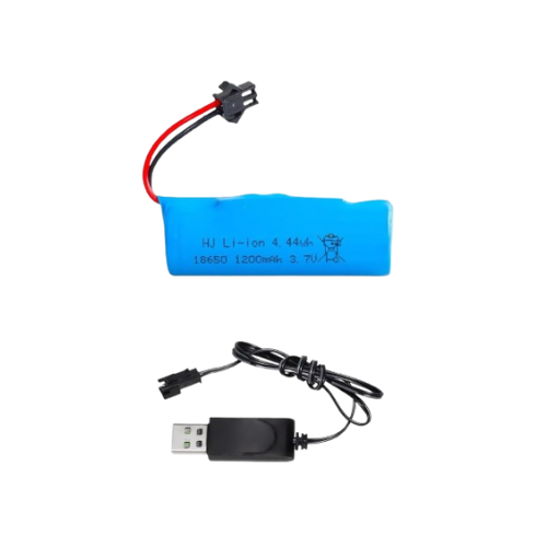 Batterie Li-ion 3,7 V 1200 mAh rechargeable + Chargeur