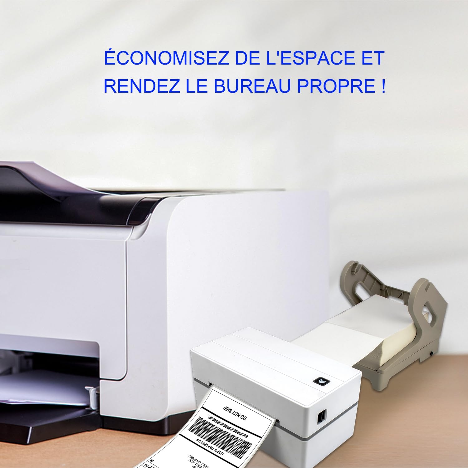 NETUM NT-LP110F Imprimante d'étiquettes, Imprimante Thermique Impression de Codes à Barres Possible Permet d'imprimer Une Lettre pour Les envois nationaux et internationaux pour Votre PC/Mac – Image 8