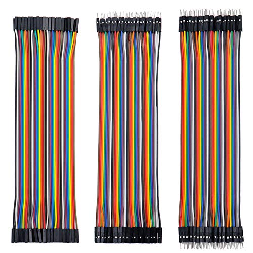 Câble Dupont Femelle-Femelle, Mâle-Femelle, Mâle-Mâle 40 broches, 20 cm, calibre 24 AWG
