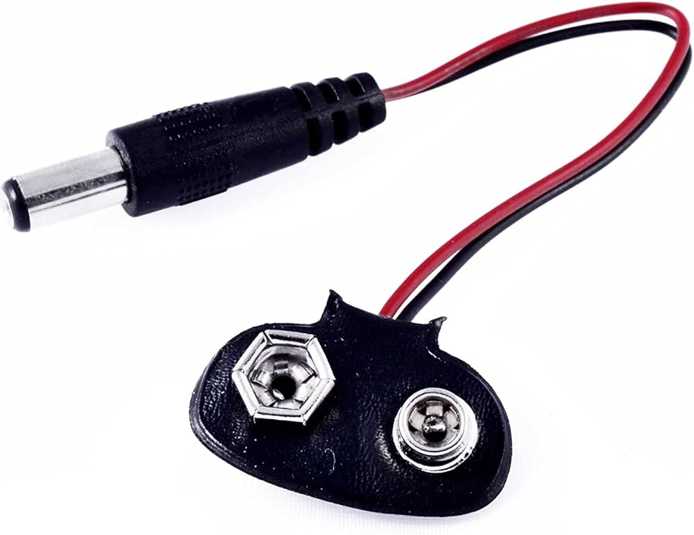 Connecteur pour pile 9 V avec alimentation CC Longueur : 15 cm – Image 3