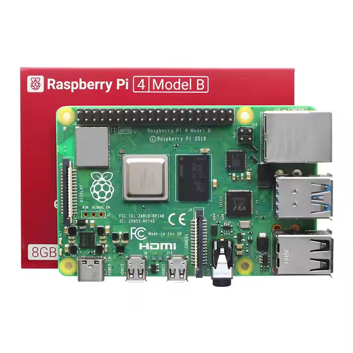 Raspberry Pi 4 modèle 4B, version E14, processeur quadricœur Cortex-A72 1,5 GHz, 2 Go de RAM, Wi-Fi double bande, Bluetooth et PoE