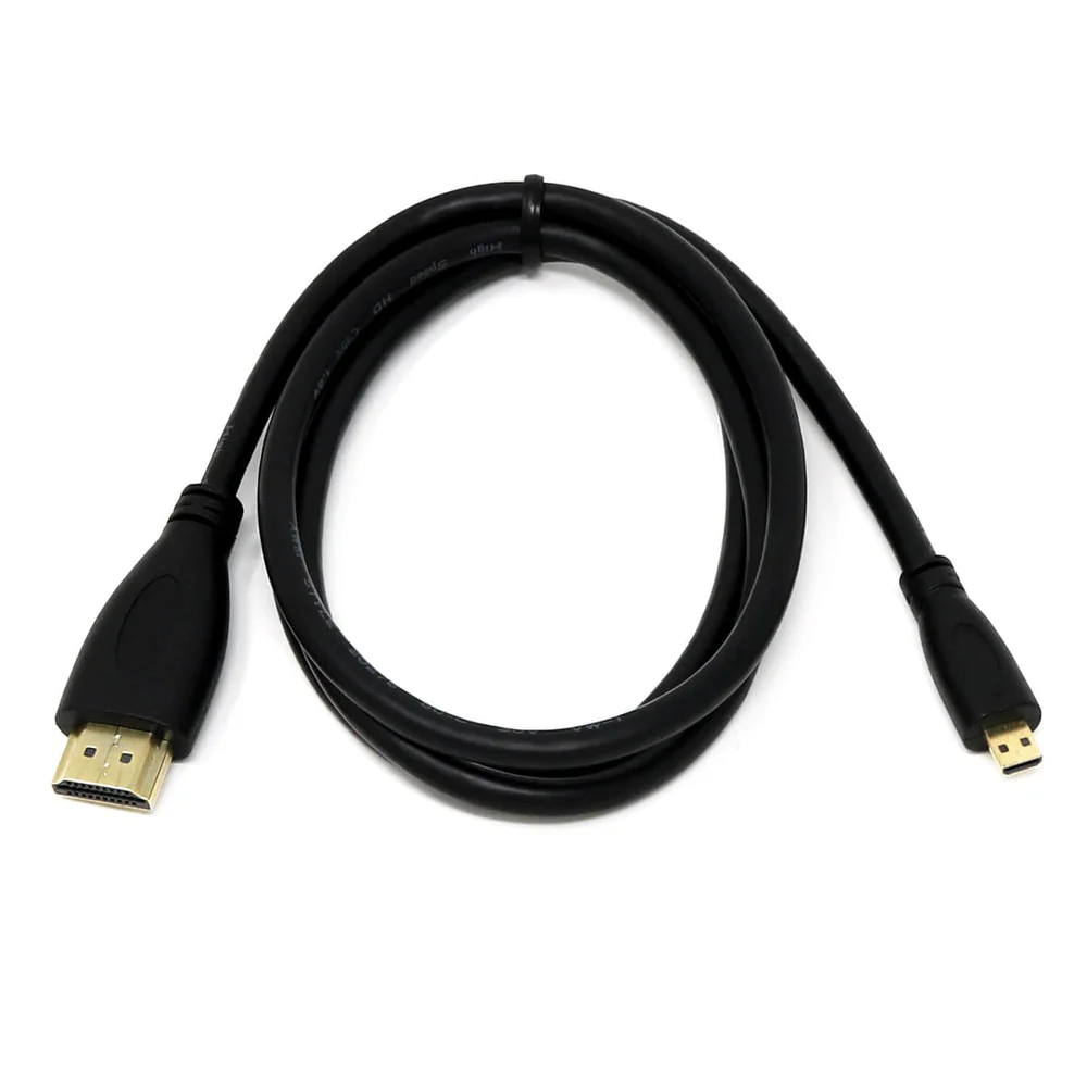 Câble micro HDMI vers HDMI en acier cuivré noir de 1,5 m pour Raspberry Pi 4B/Pi 5 – Image 3