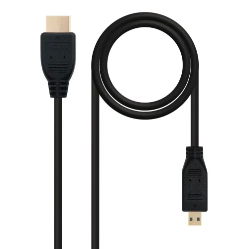 Alternative view of Câble micro HDMI vers HDMI en acier cuivré noir de 1,5 m pour Raspberry Pi 4B/Pi 5