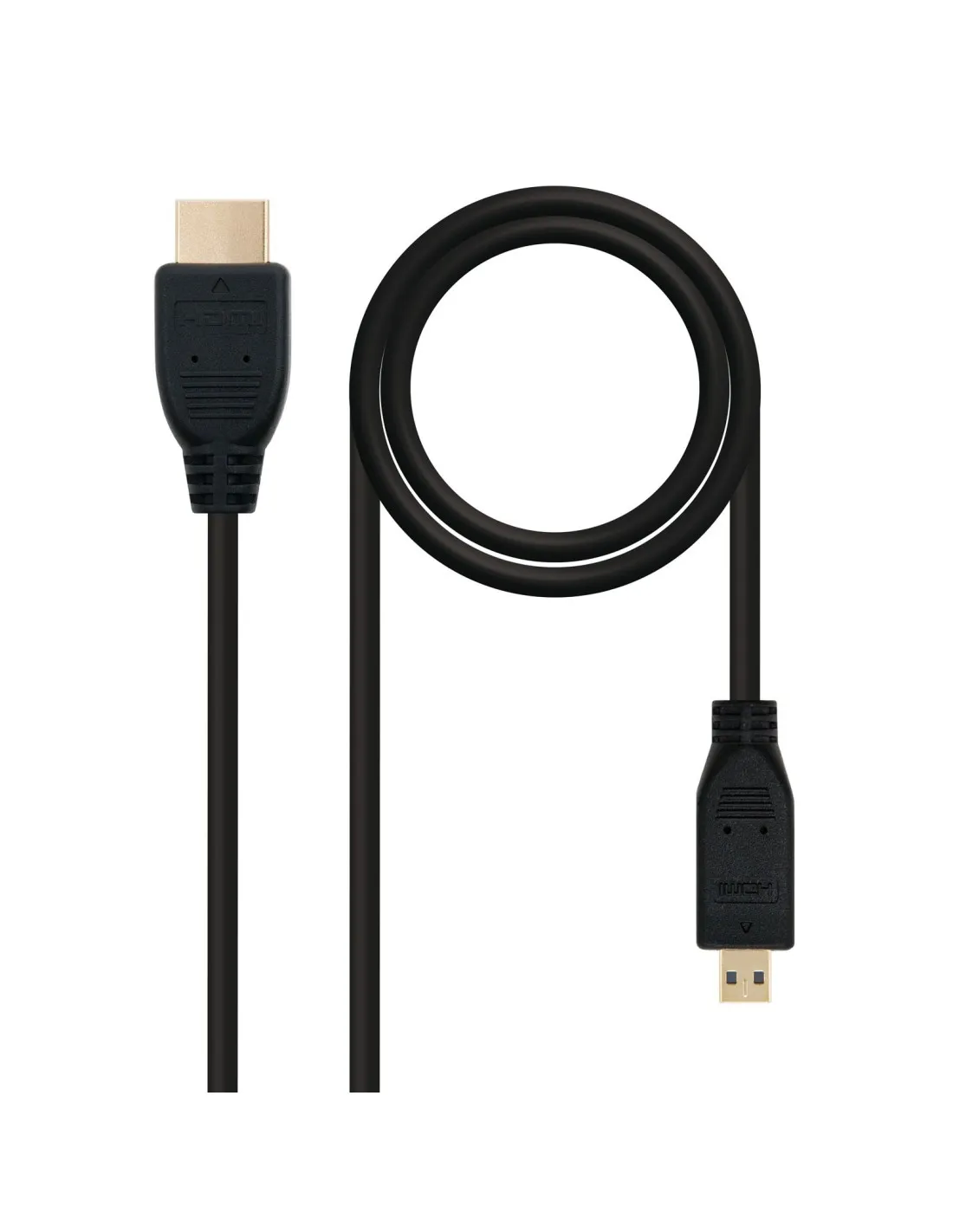 Câble micro HDMI vers HDMI en acier cuivré noir de 1,5 m pour Raspberry Pi 4B/Pi 5 – Image 2