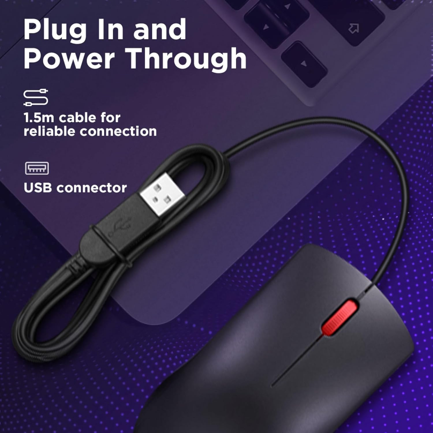 LENOVO SOURIS FILAIRE M120PRO NOIR – Image 6