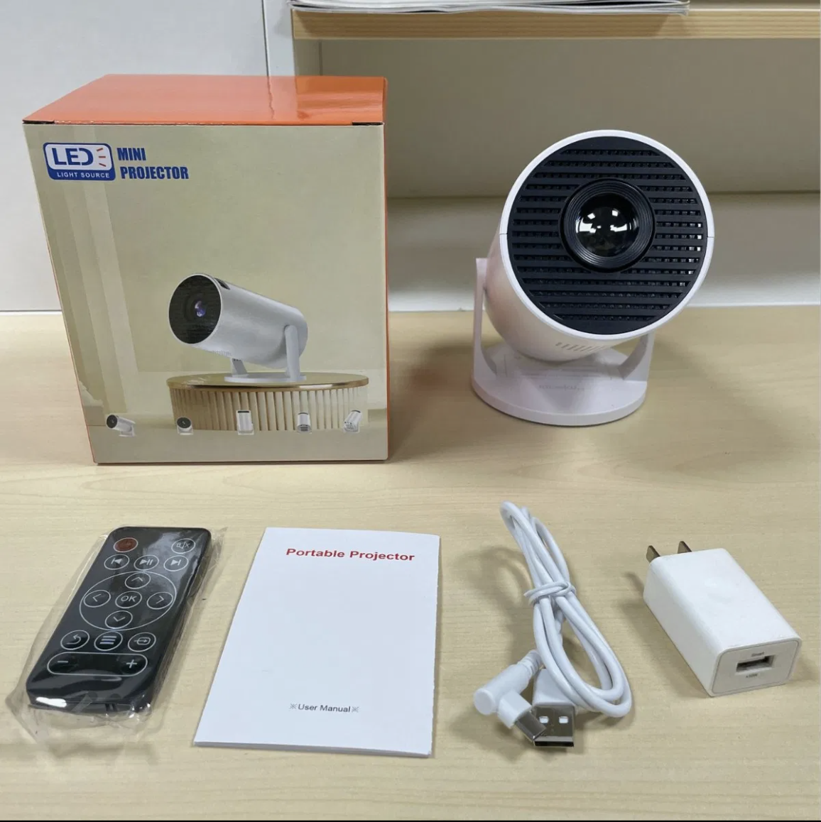 Projecteur HY300MINI, blanc (version sans fil), prise européenne – Image 6