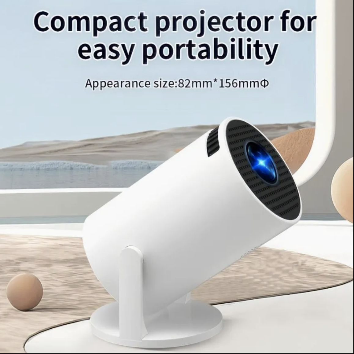 Projecteur HY300MINI, blanc (version sans fil), prise européenne – Image 5