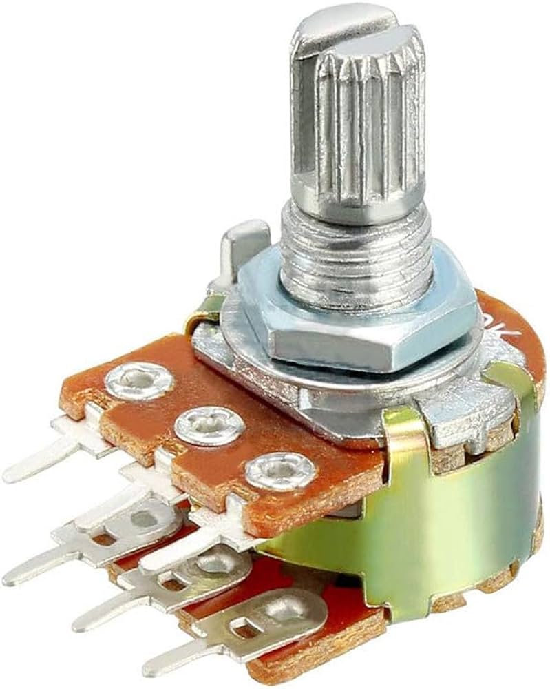Potentiomètre WH148 5K 10K 20K 50K 100K – potentiomètre rotatif axe 15 mm pour Arduino et électronique