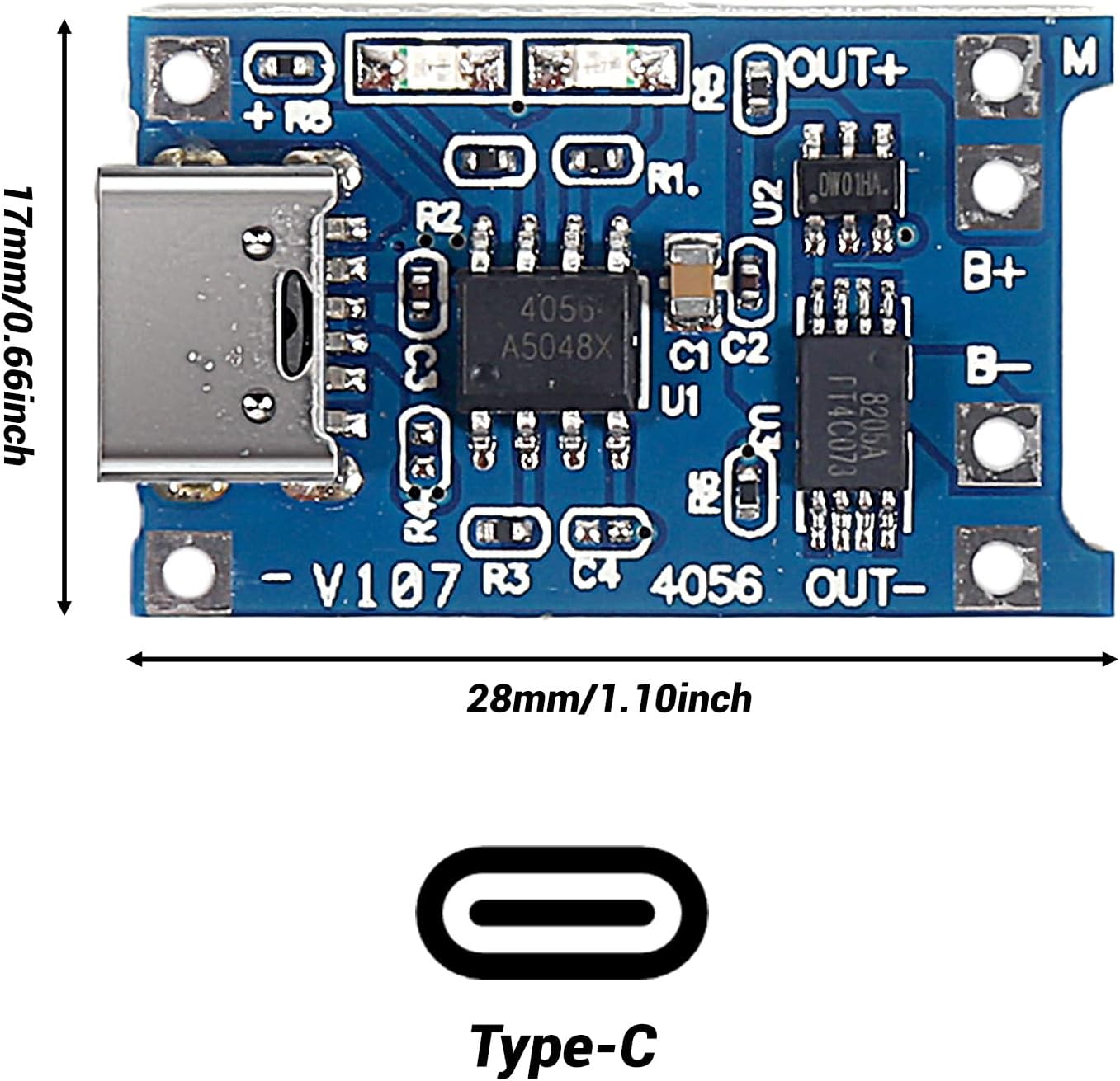 module de chargeur de batterie lithium TP4056 Type-C USB 5V 1A – Image 2