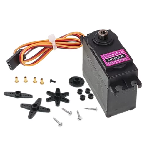 Servo MG996R 13kg 180° – servomoteur métal haute puissance compatible Arduino et robotique