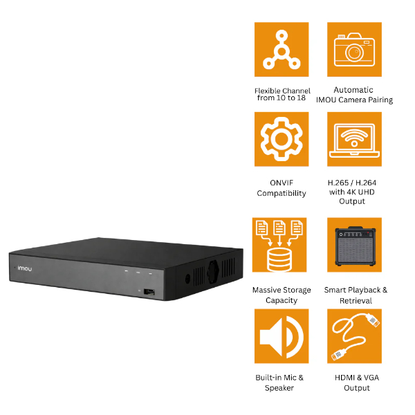 IMOU NVR 18CH NVR POE-N118W-8A0E-P – Image 3
