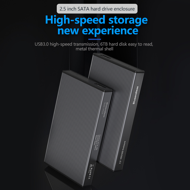 Blueendless MR23F / MR23FC – Boîtier Externe USB 3.0 Type-C pour Disque Dur et SSD SATA 2,5" jusqu'à 4 To – Image 3
